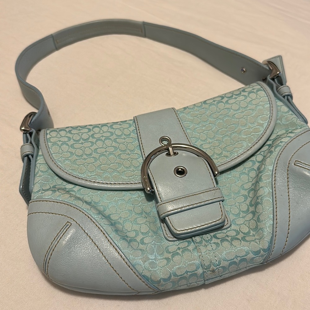Coach teal bag